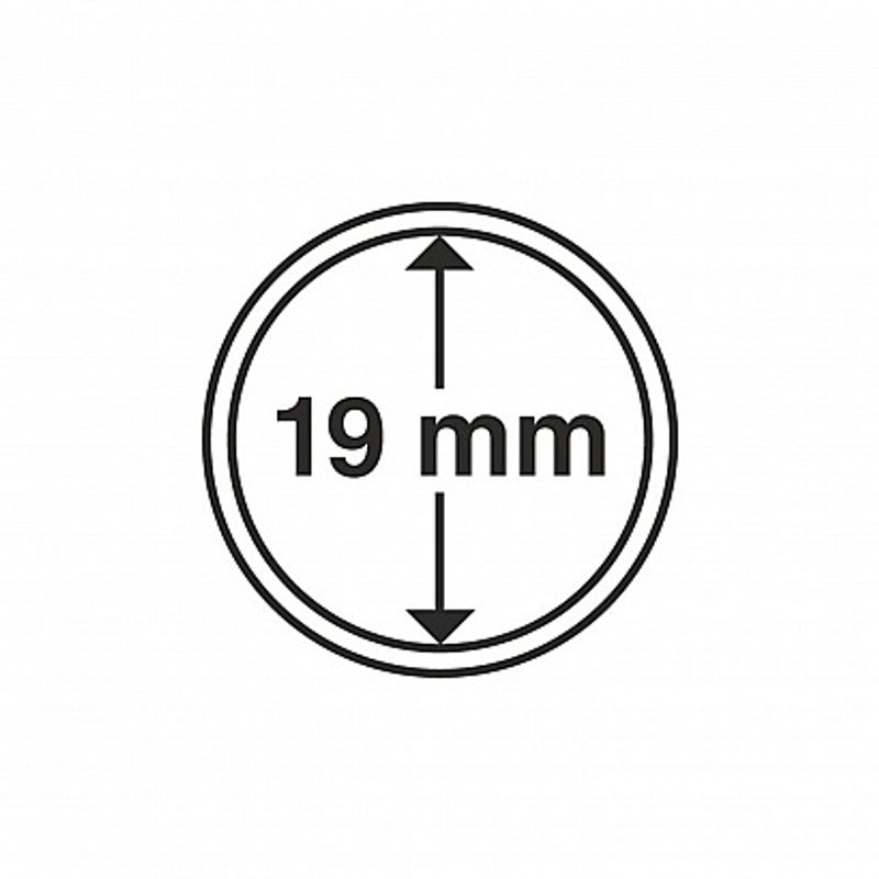 Myntkapsler runde - 10 stk