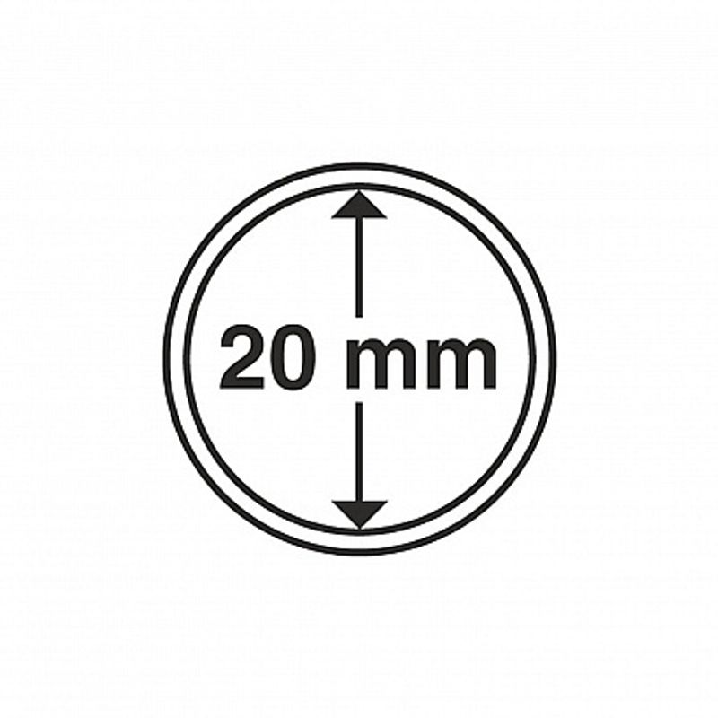 Myntkapsler runde - 10 stk