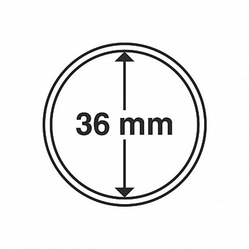 Myntkapsler runde - 10 stk