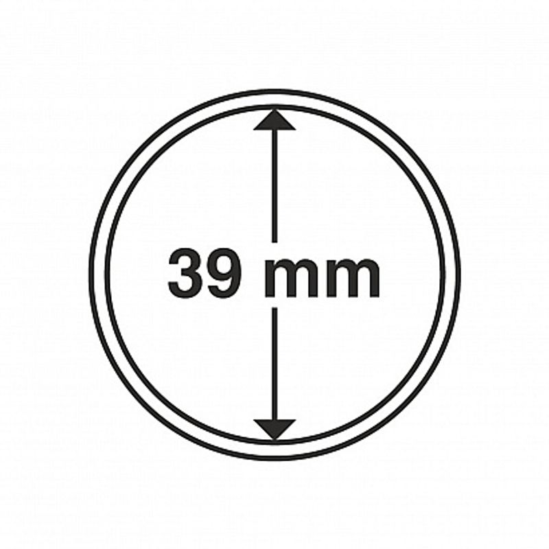 Myntkapsler runde - 10 stk