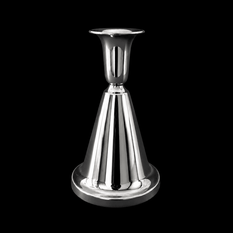 Sølv lysestake Klokke (431B) 12 cm